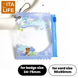 Italife Anime Badge Card Keychain Candy Bag Hanger for Pin Card Dolls Itabag Decoration Accessories Clear Protective Cover H313