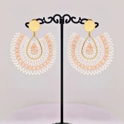 Rice bead earrings Water drop Originality Colour Crystal Design Hand knitting Bohemia Alloy Fashion Simple Beaded earrings