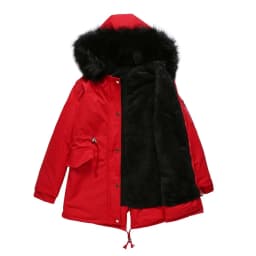 New Plus Size Winter Clothes Women's Hooded Faux Fur Jacket Thick Warm Plus Velvet Outwear 2024 Parkas Female Padded Coats