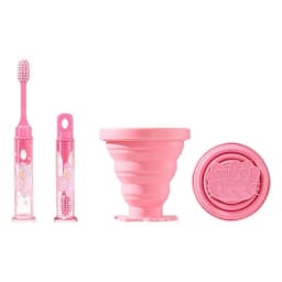 Sanrio Hello Kitty Wash Folding Cup Kuromi Cartoon Cute Creative Water Cup Toothbrush Set Portable Travel Mouthwash Cup