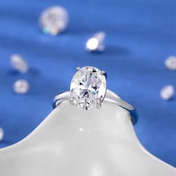 1.5-3CT Oval Cut Full Moissanite Rings for Women Sparkling 925 Sterling Silver Engagement Wedding Rings Jewelry With Certified
