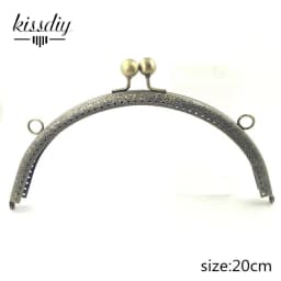 10PCS 6.5 7.5 8.5 10.5 12.5 15 20CM Semi-Circle Metal Purse Frame for Bag DIY Handmade Kiss Lock Wedding clutch frame Accessory