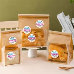 500 PCS Please Leave a Review Cute Small Business Stickers,Thank You Sticker for Bakeries Packaging Envelope Seals