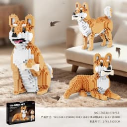 Dog Cat Micro Building Blocks Balody Animal Pets Beagle Ragdoll Tabby Cat Model Assembly Puzzle Mini Brick Figure Toy for Gift