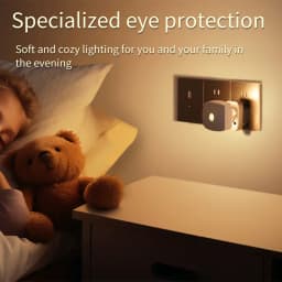 EU/US Plug LED Night Light with Motion Sensor PIR Human Induction Lamp Bedside Lamp For Bedroom Hallway Stair Night Lights