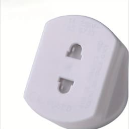 UK 2-Pin to 3-Pin Plug Adapter for Electric Toothbrush/Shaver Charging Bathroom Safe Razor Socket Converter with 3-Prong Charger