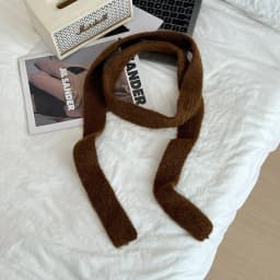 Multi-material Color Blocking Stripe Scarf Decoration Knitted Irregular Tassel Scarves Women Autumn And Winter Soft Scarf