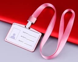 1Pcs Aluminum Alloy Work Name Card Holders Business Work Card ID Badge Lanyard Holder Men Women Metal ID Business Case