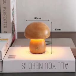 Rechargeable Mushroom Night Light, Dimmable Touch Control Desk Lamp, Creative Mushroom Desk Light for Home Bedroom Bedside Light