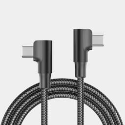 100W L Elbow Type C to USB C Cable PD Quick Charge 4.0 3.0 USB-C For Macbook Pro ipad Air 11 12.9 Huawei xiaomi Redmi Fast Cable