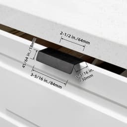 Modern Brass Brushed Hidden Handle Cabinet Handles Sliced Finger Pull Drop Handle Kitchen Cupboard Pulls for Furniture Hardware
