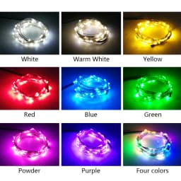 USB LED Fairy Lights Copper Wire String 5M 10M Holiday Indoor Night Lamp Garland For Christmas Tree Wedding Party Decoration