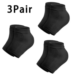 Mesh Gel Silicone Heel Socks Foot Cover Moisturizing Anti-wear Anti-dry Cracking Half Short Socks Heel Cover Pads Heel Protector