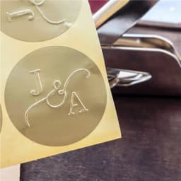 Customize Embossing Stamp Wedding Monogram Embosser Stamp, Personalized 2 Initials Embosser Stamp, Wedding Gift, Hand Held Embos