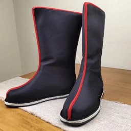 Ancient Chinese Men's Large Size Zipper Cloth Boots Traditional Costume Shoes Hanfu Style Dance Performance Stage Costume