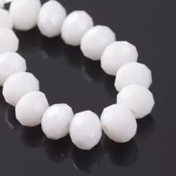 Solid Color 3x2mm 4x3mm 6x4mm 8x6mm 10x7mm 12x8mm Rondelle Faceted Czech Crystal Glass Loose Spacer Beads for Jewelry Making DIY