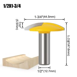 6 8 12mm 1/4 1/2" Shank Thin Bottom Cleaning Router Bit Woodworking Round Bottom Milling Cutter For Circular Grooving
