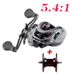 Saltwater Baitcasting Reel and Baitcaster 9BB 5.4:1 7.1:1 Bait Casting Multiplier Coil Fishing Reel With Spare Spool For Octopus
