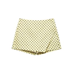 Women's Asymmetric Solid Color Skort Casual Side Zipper Shorts Skirts for Spring Summer Fashion