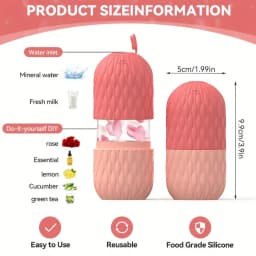 Ice Roller & Stainless Steel Gua Sha Set for Face Eye and Neck Skin Care Beauty Tools to Brighten Skin and Enhance Natural Glow