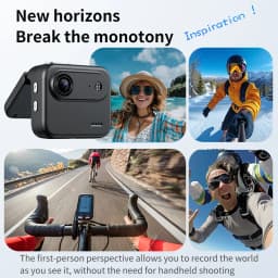 Action Camera Recorder Flip Screen 4K HD Ultra Clear Recording VLOG Anti Shake 143 ° Wide-angle Helmet Outdoor Mini Cam