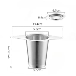 1PCS Reusable Tea Leak Stainless Steel Filter Coffees Infuser Basket Tea Strainer Teapot Cup Filter Multi- Teapot Infuser Leak