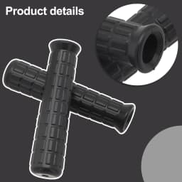 New High Quality Rubber Handles Wheelbarrow 2pcs 2x Barrow Handle Black Cart Grips Handlebar Plastic Replacement