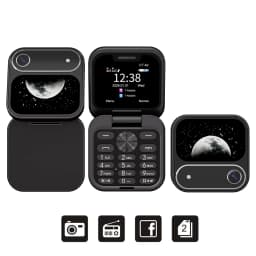 SERVO I17 AIR Small Flip Mobile Phone Bluetooth Dialer Magic Voice Blacklist FM Flashlight Dual SIM Standby Mini Fold Cellphones