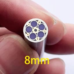 1piece 8mm Mosaic Pin for Knife Handle Decorative Rivets Colored Resin Filling Mosaics Rivets Nail Steel Tube Length 60mm