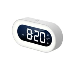 New Music LED Digital Alarm Clock Voice Control Night Light Design Desktop Clocks Home Table Decoration Children's Gifts