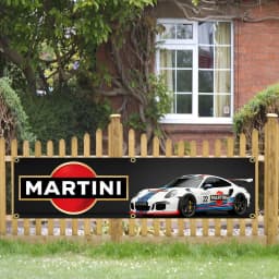 60X240cm Martinis Super Racing Car Banner Flag Polyester Printed Garage or Outdoor Decoration Tapestry