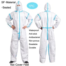 Disposable Sanitary Isolation Protection Jump Suit Work Safety Clothing Breathable Dustproof Sparying Paint Labour Overall Suit