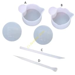 Mixing Resin Epoxy Liquid Paint Stir Rod Non-Stick Silicone Stirrer QX2F