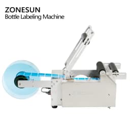 ZONEUN LT-50 Semi-Automatic Sticker Round Bottle Labeler Tube Can Labeling Machine Customized Labeling For Spray bottle