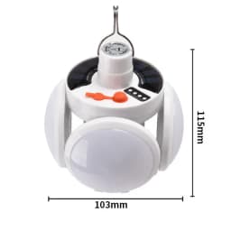 1 Solar Folding Light with USB Charging Outdoor Portable LED Lighting Suitable for Camping Emergency Situations and Home Use
