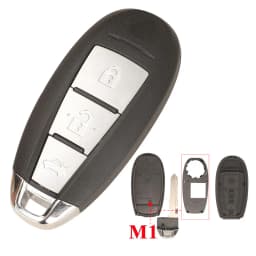 jingyuqiin Remote Car Key Blank Fob Shell Case For Suzuki Swift SX4 Vitara 2010-2016 TS008 / TS007 Smart Key With Small Key
