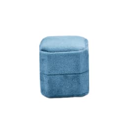 Octagonal Velvet Ring Box Single Double Three Slot Wedding Engagement Ring Box Earring Storage Box Elegant Retro
