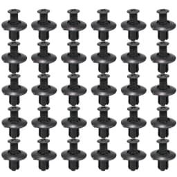 8mm Plastic Rivets Fasteners Screw Car Bumper Fender Black Rivet Car Fastener Clips for Toyota Focus Kia Nissan Yamaha