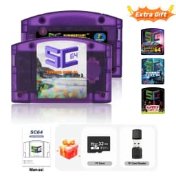 EPICJOY SummerCart 64 SC64 Open Source Game Card N64 with Built-in Emulator For N64 Console Gift 32GB TF Card 5400 Games