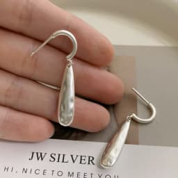 New 925 Sterling Silver Earrings Simple Style Women Charm Earrings Birthday Gift Fine Jewelry Accessories