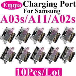10Pcs Original Charging Port Connector for Samsung A15 A05S A25 A35 A55 A13 A04S A14 A23 A33 A24 A34 A54 A53 USB Charger Pin Plu