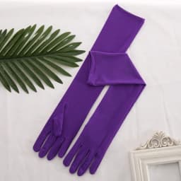 45cm Matte High Elasticity Long Solid Gloves Multiple Colour Driving Cycling Sun Protection Stage Performance Cosplay Dinner
