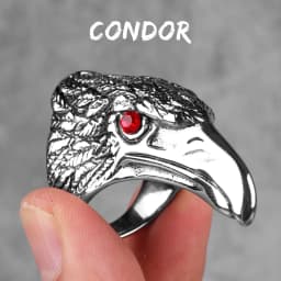 Stainless Steel Animal Men Rings Eagle Dog Dragon Bird Snake Punk Hip Hop Trendy For Male Boy Jewelry Creativity Gift Wholesale