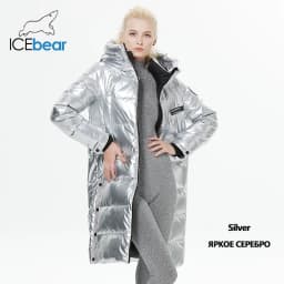 ICEbear-Lengthened Down Jacket for Women, Casual and Slim, Long Brand, Ladies Parkas, GWY22527D, New for Winter, 2023