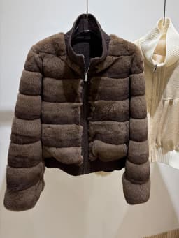 Warm New Women's Real Natural Rex Rabbit Fur Coat 2 Sides Wear Fur Coat Thick Long Sleeves Luxury Outerwear Jackets
