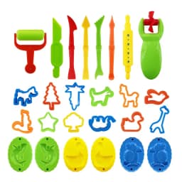 Plasticine Model Playdough Tools Set for Kids 3D Syringe Roller Impression Moulds Play Dough Tools Kit Clay Craft Toys Gift