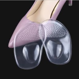1Pair Shoe Pads Forefoot Cushion Silicone Foam Massage Non Slip High Heels Insole Pain Relief Metatarsal Ball Foot Support Soles