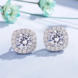 925 Sterling Silver Earrings AAA Zircon Classics for Women's Wedding Fine Fashion Jewelry Accessories Multiple Colors