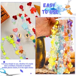 Cute Assorted Acrylic Beads Random Style Flower Butterfly Heart Beads for DIY Mobile Phone Chains Bracelets Jewelry Making 50g