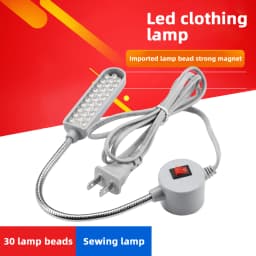 30 LED Industrial Strength Gooseneck Lamp Flexible 360° Sewing Machine Work Light Clothing Machine Accessory